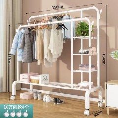 晾衣架落地家用臥室內(nèi)曬掛架子陽臺學生宿舍折疊簡易置物涼衣服桿