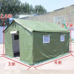 戶外施工工程工地防疫應(yīng)急救災加棉加厚帆布住人防雨棉帳篷